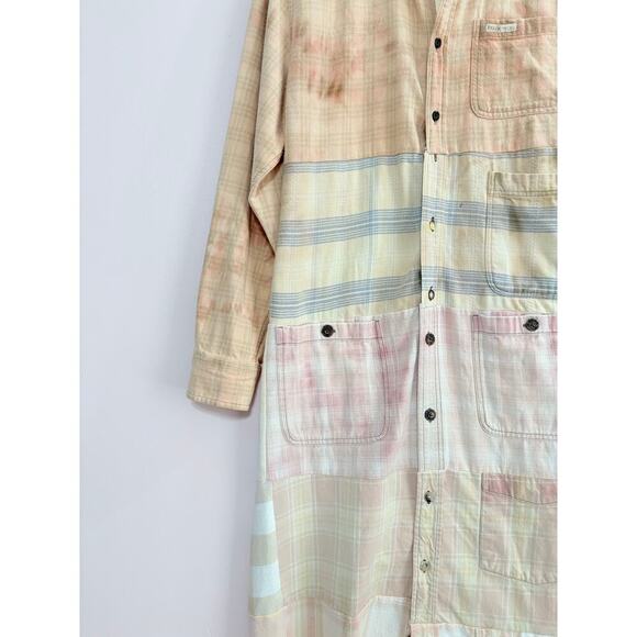 FREE PEOPLE x TRICIA FIX FREDDY PLAID MAXI TOP IN PINK COMBO SIZE SMALL - Picture 7 of 7